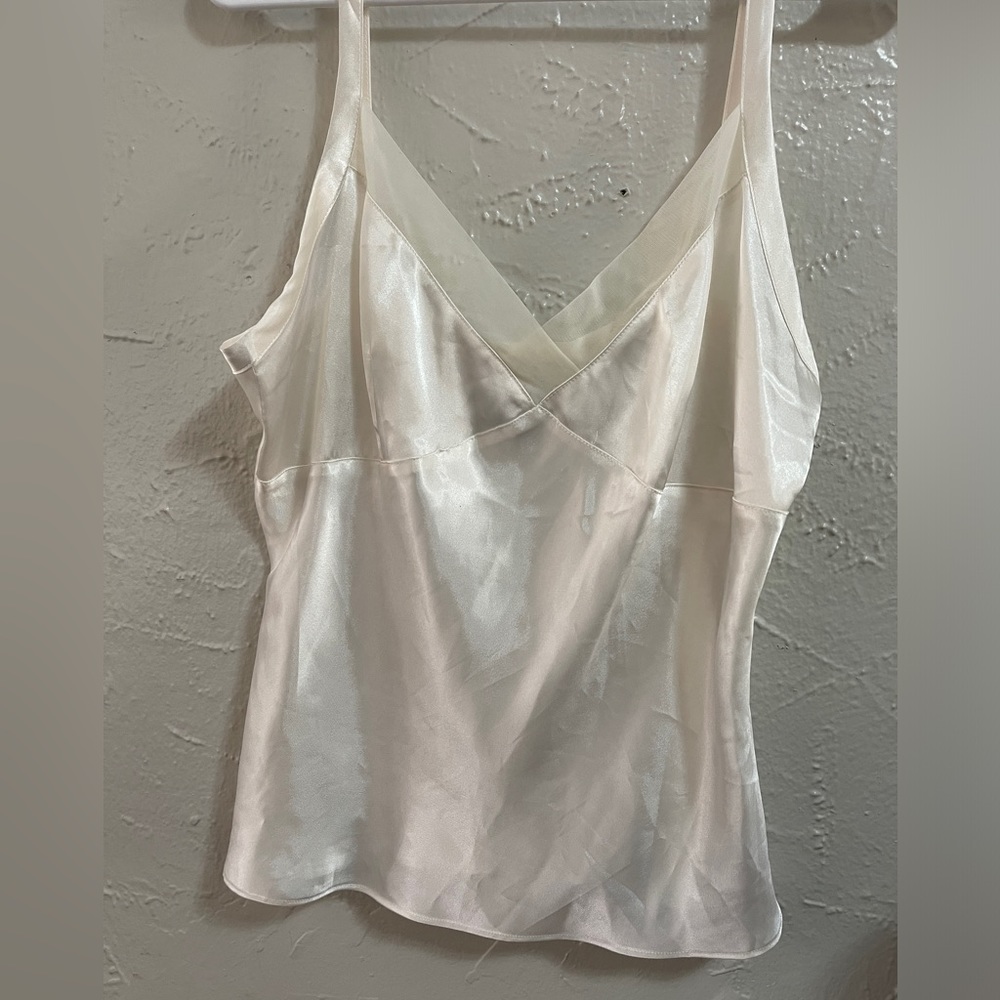 Ivory silk top